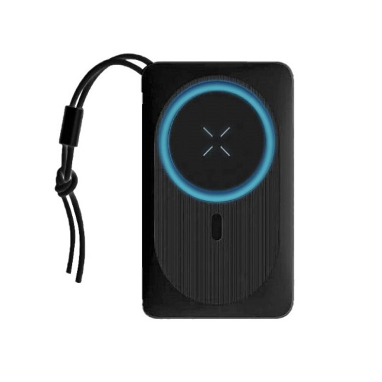 Veger W1151 MagOn Magnetic Wireless Power Bank 10000mAh 15W με Θύρα USB-A και Θύρα USB-C Black