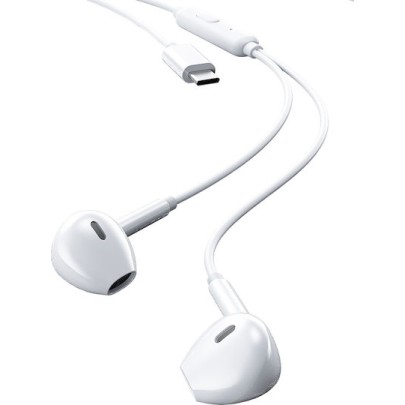 WK Yb03 In-ear Handsfree Ακουστικά με Βύσμα USB-C Λευκό