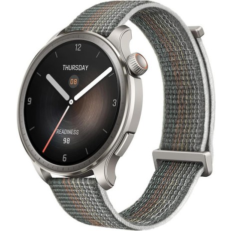 Amazfit Balance Aluminium Αδιάβροχο Smartwatch με Παλμογράφο 46mm Sunset Grey