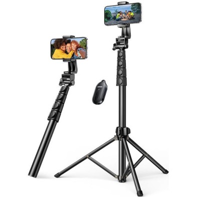 Ugreen LP680 Selfie Stick Τρίποδο Κινητού με Bluetooth 15609 Μαύρο