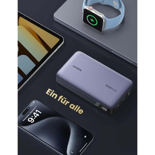 Ugreen Power Bank 20000mAh 100W PDx2 & QC3.0x1 PB720/25188