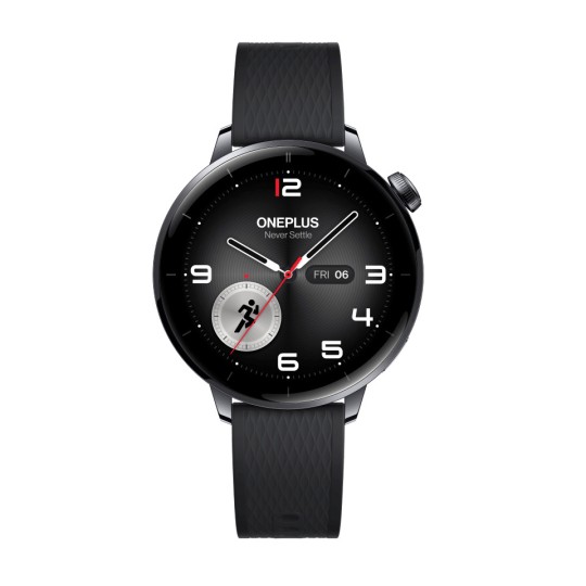 OnePlus Watch 3 43mm Stainless Steel 43mm Waterproof with Heart Rate Monitor (Black Steel)