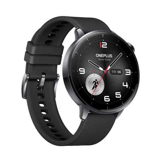OnePlus Watch 3 43mm Stainless Steel 43mm Waterproof with Heart Rate Monitor (Black Steel)