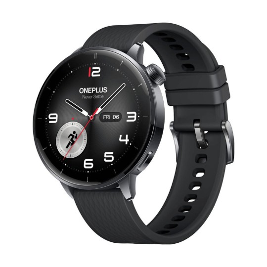 OnePlus Watch 3 43mm Stainless Steel 43mm Waterproof with Heart Rate Monitor (Black Steel)