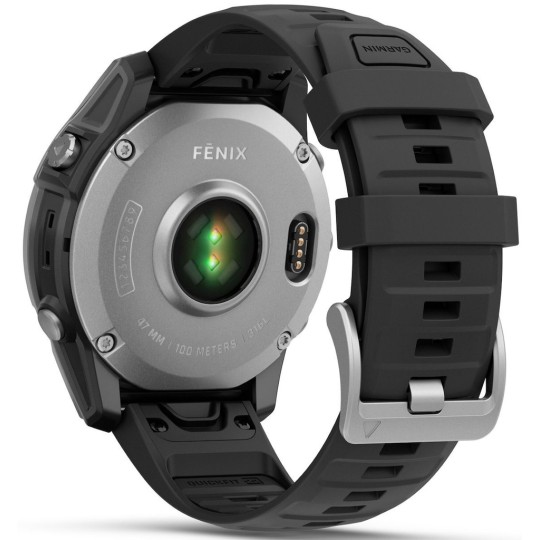 Garmin Fenix E Stainless Steel 47mm Waterproof Smartwatch (Black)
