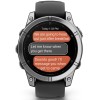 Garmin Fenix E Stainless Steel 47mm Waterproof Smartwatch (Black)
