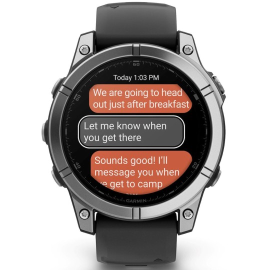 Garmin Fenix E Stainless Steel 47mm Waterproof Smartwatch (Black)