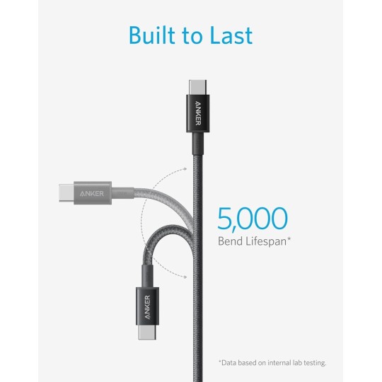 Anker Nylon USB-C to USB-C 100W Cable 3m