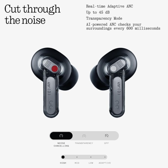 Nothing ear (3) In-ear Bluetooth Handsfree Earphones Black