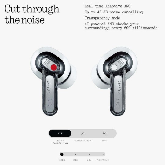 Nothing ear (3) In-ear Bluetooth Handsfree Earphones White