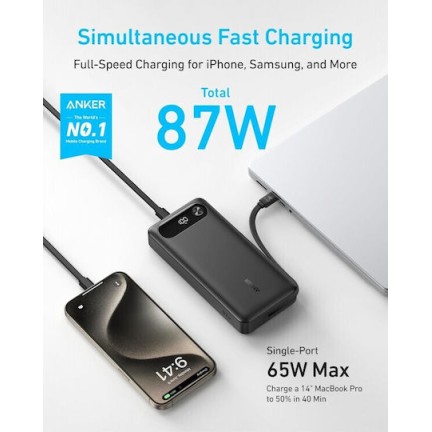 Anker 87W Fast Charge Power Bank USB-C 20000mAh (A1383H11)