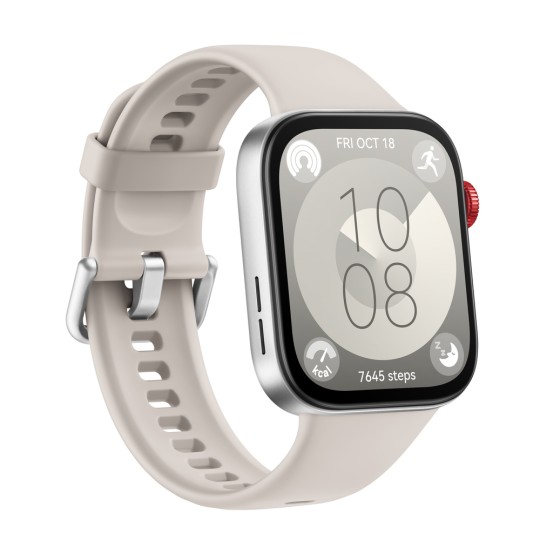 Huawei Watch Fit 3 Aluminium 43mm Waterproof with Heart Rate Monitor White