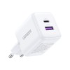 UGREEN X516 65015 Φορτιστής Σπιτιού GaN PD 30W 2 Θέσεων Λευκό