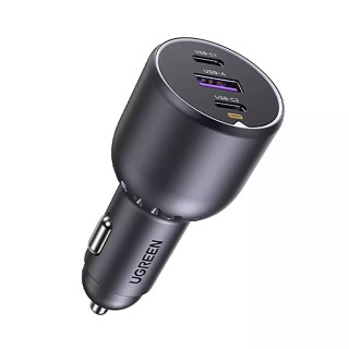 UGREEN EC705 35025 Φορτιστής Αυτοκινήτου PD 130W 3 Θέσεων Γκρι