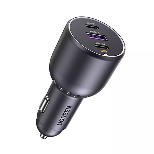 UGREEN EC705 35025 Φορτιστής Αυτοκινήτου PD 130W 3 Θέσεων Γκρι