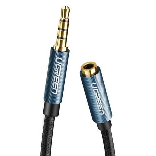 UGREEN AV118 40675 Καλώδιο Ήχου 3.5mm M/F U2m Μαύρο