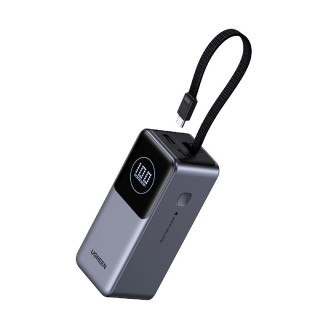 UGREEN PB723 55365B Power Bank 20000mAh PD 130W 2 Θέσεων με καλώδιο USB-C 60W Γκρι