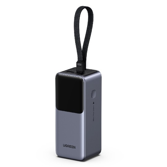 UGREEN PB723 55365B Power Bank 20000mAh PD 130W 2 Θέσεων με καλώδιο USB-C 60W Γκρι