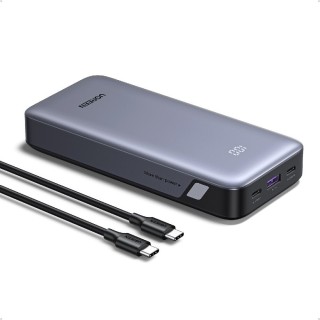 UGREEN PB532 55989B Power Bank 20000mAh PD 30W με καλώδιο USB-C 60W Γκρι