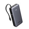 UGREEN PB528 55985B Power Bank 20000mAh PD 30W 2 Θέσεων, με 2 καλώδια USB-C Γκρι