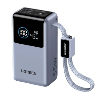UGREEN PB727 75701B Power Bank 10000mAh 55W 2 Θέσεων, με καλώδιο USB-C