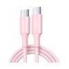 UGREEN L501 35441 Καλώδιο Φόρτισης USB-C σε USB-C PD 60W 1m Ροζ