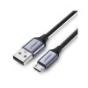 UGREEN US290 60146 Καλώδιο Φόρτισης USB σε Micro USB 1m Γκρι