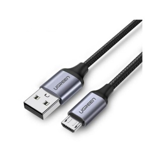 UGREEN US290 60146 Καλώδιο Φόρτισης USB σε Micro USB 1m Γκρι