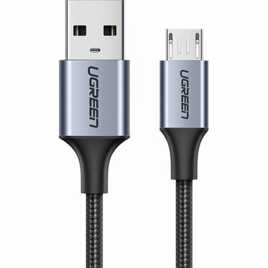 UGREEN US290 60146 Καλώδιο Φόρτισης USB σε Micro USB 1m Γκρι