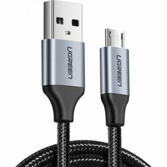 UGREEN US290 60146 Καλώδιο Φόρτισης USB σε Micro USB 1m Γκρι