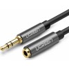 UGREEN AV118 10594 Καλώδιο Ήχου 3.5mm M/F 2m Μαύρο