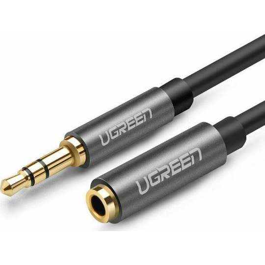 UGREEN AV118 10594 Καλώδιο Ήχου 3.5mm M/F 2m Μαύρο