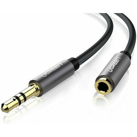 UGREEN AV118 10594 Καλώδιο Ήχου 3.5mm M/F 2m Μαύρο