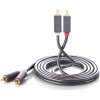 UGREEN AV104 10520 Καλώδιο Ήχου 2xRCA M/M 5m Μαύρο