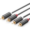 UGREEN AV104 10520 Καλώδιο Ήχου 2xRCA M/M 5m Μαύρο