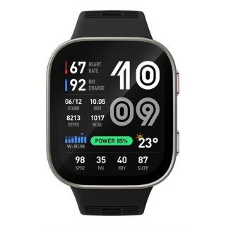 Amazfit Bip Max Aluminum 50mm Waterproof Smartwatch with Heart Rate Monitor Silver
