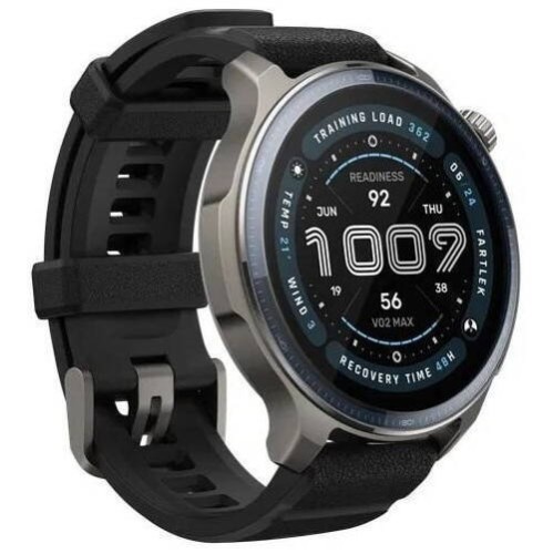 Amazfit Balance 2 47mm Waterproof Smartwatch with Heart Rate Monitor (Black)