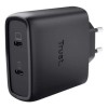 Trust GaN Charger with 2 USB-C Output Ports and USB-C - USB-C Cable 65W Power Delivery Black