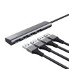 Trust Halyx Hub 4 Ports USB 2.0 with USB-A Connection Gray