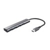 Trust Halyx Hub 4 Ports USB 2.0 with USB-A Connection Gray