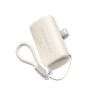 WK WP-113 Power Bank 10000mAh PD 22,5W 2 Θέσεων με καλώδιο USB-C/Lightning Μπέζ