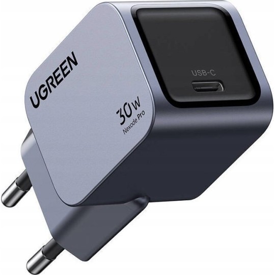 UGREEN X703 35006 Φορτιστής Σπιτιού GaN PD 30W 1 Θέσης Γκρί