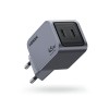 UGREEN X707 35008 Φορτιστής Σπιτιού GaN PD 45W 2 Θέσεων Γκρι