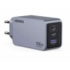 UGREEN X757 25874 Charger GaN 100W 3 Ports with USB-C 100W cable 1.5m Grey