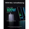 UGREEN X757 25874 Charger GaN 100W 3 Ports with USB-C 100W cable 1.5m Grey