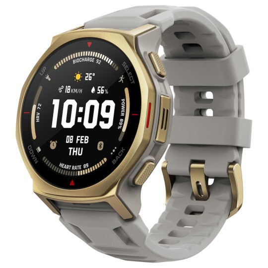 Amazfit T-Rex 3 Pro Titanium 44mm Αδιάβροχο Smartwatch (Arctic Gold)
