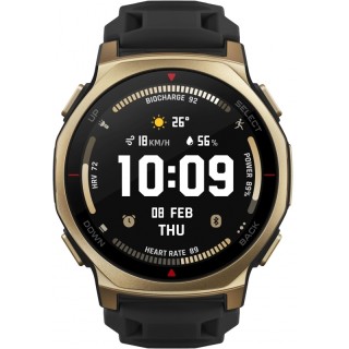 Amazfit T-Rex 3 Pro Titanium 44mm Waterproof Smartwatch (Black / Gold)