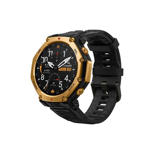 Amazfit T-Rex 3 Pro Titanium 44mm Waterproof Smartwatch (Black / Gold)