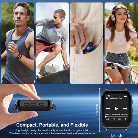 RUIZU MP3 player M8-32GB 1.54" 32GB Bluetooth Μαύρο