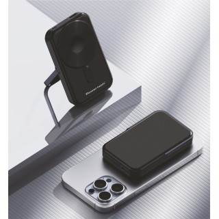 Powertech PT-1416P Power Bank με Οθόνη 10000mah Magnetic Wireless 22.5W Μαύρο
